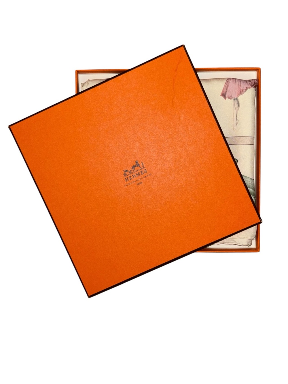 Vintage Hermès La Danse Silk Scarf 90 Ballet Ballerina Carré w/ Box - Picture 15 of 16